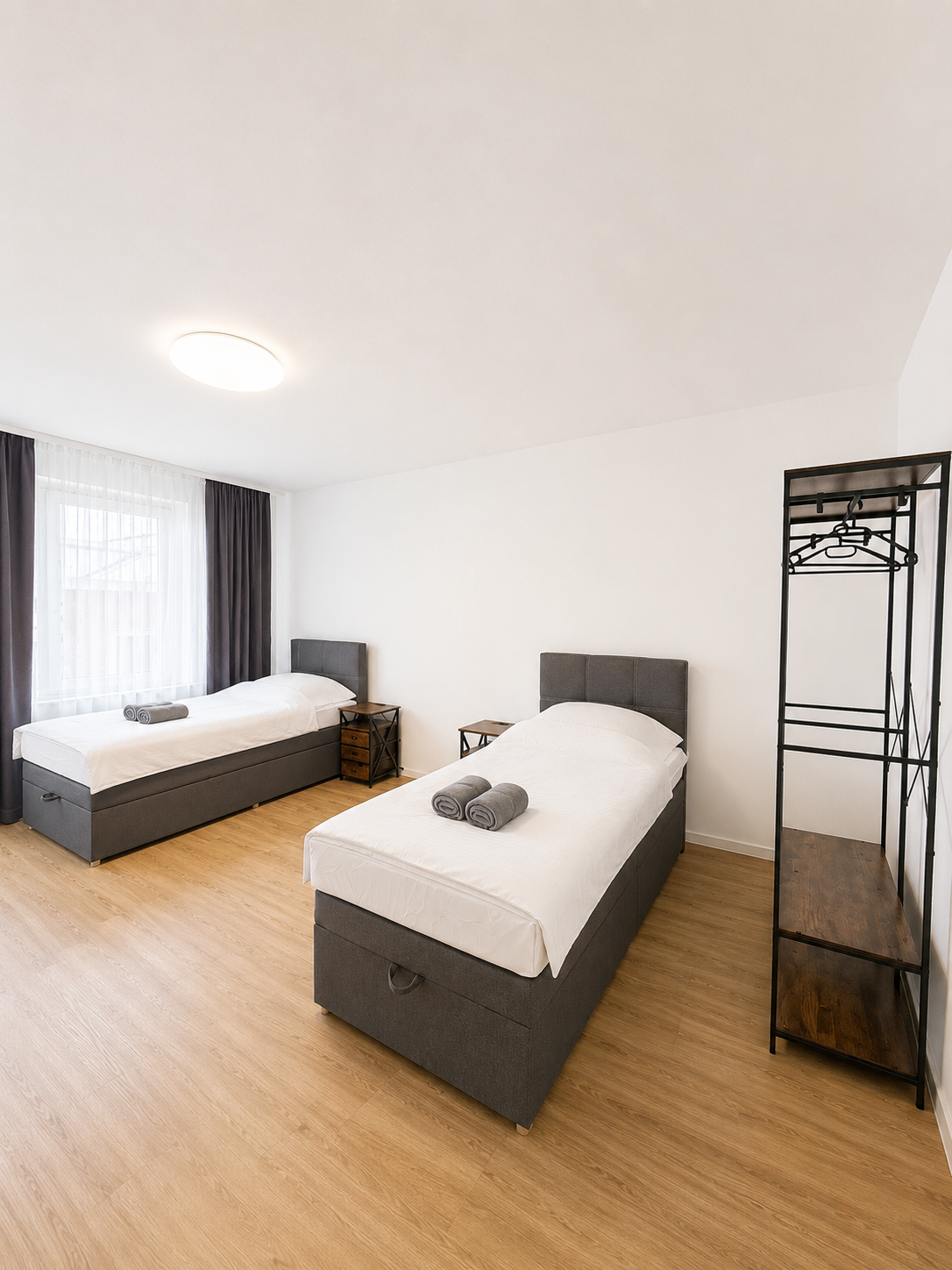 Apartment 2 Schlafzimmer mit Einzelbetten